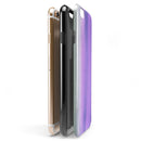 Lined Purple 443 Absorbed Watercolor Texture iPhone 6/6s or 6/6s Plus 2-Piece Hybrid INK-Fuzed Case