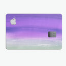 Lined Purple 443 Absorbed Watercolor Texture - Premium Protective Decal Skin-Kit for the Apple Credit Card