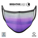Lined Purple 443 Absorbed Watercolor Texture - Made in USA Mouth Cover Unisex Anti-Dust Cotton Blend Reusable & Washable Face Mask with Adjustable Sizing for Adult or Child