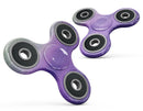Lined Purple 443 Absorbed Watercolor Texture Full-Body Fidget Spinner Skin-Kit