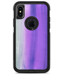 Lined Purple 443 Absorbed Watercolor Texture - iPhone X OtterBox Case & Skin Kits