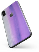 Lined Purple 443 Absorbed Watercolor Texture - iPhone X Skin-Kit