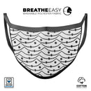 Linked Hearts and Chain - Made in USA Mouth Cover Unisex Anti-Dust Cotton Blend Reusable & Washable Face Mask with Adjustable Sizing for Adult or Child