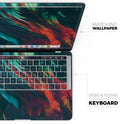 Liquid Abstract Paint Remix V16 - Skin Decal Wrap Kit Compatible with the Apple MacBook Pro, Pro with Touch Bar or Air (11", 12", 13", 15" & 16" - All Versions Available)