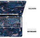 Liquid Abstract Paint Remix V24 - Skin Decal Wrap Kit Compatible with the Apple MacBook Pro, Pro with Touch Bar or Air (11", 12", 13", 15" & 16" - All Versions Available)