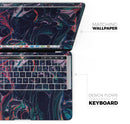 Liquid Abstract Paint Remix V30 - Skin Decal Wrap Kit Compatible with the Apple MacBook Pro, Pro with Touch Bar or Air (11", 12", 13", 15" & 16" - All Versions Available)