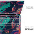 Liquid Abstract Paint Remix V31 - Skin Decal Wrap Kit Compatible with the Apple MacBook Pro, Pro with Touch Bar or Air (11", 12", 13", 15" & 16" - All Versions Available)