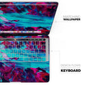 Liquid Abstract Paint Remix V32 - Skin Decal Wrap Kit Compatible with the Apple MacBook Pro, Pro with Touch Bar or Air (11", 12", 13", 15" & 16" - All Versions Available)