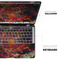 Liquid Abstract Paint Remix V65 - Skin Decal Wrap Kit Compatible with the Apple MacBook Pro, Pro with Touch Bar or Air (11", 12", 13", 15" & 16" - All Versions Available)