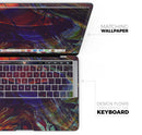 Liquid Abstract Paint Remix V66 - Skin Decal Wrap Kit Compatible with the Apple MacBook Pro, Pro with Touch Bar or Air (11", 12", 13", 15" & 16" - All Versions Available)