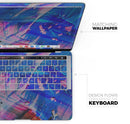 Liquid Abstract Paint Remix V77 - Skin Decal Wrap Kit Compatible with the Apple MacBook Pro, Pro with Touch Bar or Air (11", 12", 13", 15" & 16" - All Versions Available)