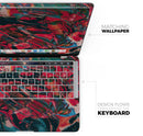 Liquid Abstract Paint Remix V88 - Skin Decal Wrap Kit Compatible with the Apple MacBook Pro, Pro with Touch Bar or Air (11", 12", 13", 15" & 16" - All Versions Available)