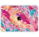 Liquid Abstract Paint Remix V90 - Skin Decal Wrap Kit Compatible with the Apple MacBook Pro, Pro with Touch Bar or Air (11", 12", 13", 15" & 16" - All Versions Available)