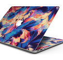 Liquid Abstract Paint Remix V94 - Skin Decal Wrap Kit Compatible with the Apple MacBook Pro, Pro with Touch Bar or Air (11", 12", 13", 15" & 16" - All Versions Available)