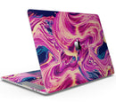 Liquid Abstract Paint Remix V95 - Skin Decal Wrap Kit Compatible with the Apple MacBook Pro, Pro with Touch Bar or Air (11", 12", 13", 15" & 16" - All Versions Available)