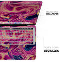 Liquid Abstract Paint Remix V95 - Skin Decal Wrap Kit Compatible with the Apple MacBook Pro, Pro with Touch Bar or Air (11", 12", 13", 15" & 16" - All Versions Available)
