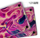 Liquid Abstract Paint Remix V95 - Skin Decal Wrap Kit Compatible with the Apple MacBook Pro, Pro with Touch Bar or Air (11", 12", 13", 15" & 16" - All Versions Available)