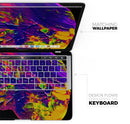 Liquid Abstract Paint V16 - Skin Decal Wrap Kit Compatible with the Apple MacBook Pro, Pro with Touch Bar or Air (11", 12", 13", 15" & 16" - All Versions Available)