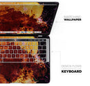 Liquid Abstract Paint V18 - Skin Decal Wrap Kit Compatible with the Apple MacBook Pro, Pro with Touch Bar or Air (11", 12", 13", 15" & 16" - All Versions Available)