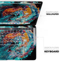 Liquid Abstract Paint V21 - Skin Decal Wrap Kit Compatible with the Apple MacBook Pro, Pro with Touch Bar or Air (11", 12", 13", 15" & 16" - All Versions Available)