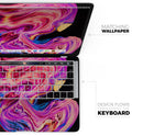 Liquid Abstract Paint V24 - Skin Decal Wrap Kit Compatible with the Apple MacBook Pro, Pro with Touch Bar or Air (11", 12", 13", 15" & 16" - All Versions Available)