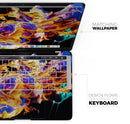 Liquid Abstract Paint V25 - Skin Decal Wrap Kit Compatible with the Apple MacBook Pro, Pro with Touch Bar or Air (11", 12", 13", 15" & 16" - All Versions Available)