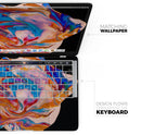 Liquid Abstract Paint V28 - Skin Decal Wrap Kit Compatible with the Apple MacBook Pro, Pro with Touch Bar or Air (11", 12", 13", 15" & 16" - All Versions Available)