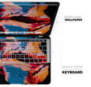 Liquid Abstract Paint V30 - Skin Decal Wrap Kit Compatible with the Apple MacBook Pro, Pro with Touch Bar or Air (11", 12", 13", 15" & 16" - All Versions Available)