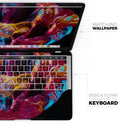 Liquid Abstract Paint V33 - Skin Decal Wrap Kit Compatible with the Apple MacBook Pro, Pro with Touch Bar or Air (11", 12", 13", 15" & 16" - All Versions Available)