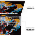 Liquid Abstract Paint V34 - Skin Decal Wrap Kit Compatible with the Apple MacBook Pro, Pro with Touch Bar or Air (11", 12", 13", 15" & 16" - All Versions Available)