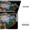Liquid Abstract Paint V36 - Skin Decal Wrap Kit Compatible with the Apple MacBook Pro, Pro with Touch Bar or Air (11", 12", 13", 15" & 16" - All Versions Available)