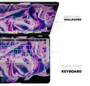 Liquid Abstract Paint V37 - Skin Decal Wrap Kit Compatible with the Apple MacBook Pro, Pro with Touch Bar or Air (11", 12", 13", 15" & 16" - All Versions Available)