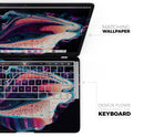 Liquid Abstract Paint V38 - Skin Decal Wrap Kit Compatible with the Apple MacBook Pro, Pro with Touch Bar or Air (11", 12", 13", 15" & 16" - All Versions Available)