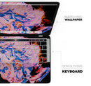 Liquid Abstract Paint V3 - Skin Decal Wrap Kit Compatible with the Apple MacBook Pro, Pro with Touch Bar or Air (11", 12", 13", 15" & 16" - All Versions Available)