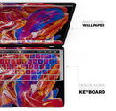 Liquid Abstract Paint V44 - Skin Decal Wrap Kit Compatible with the Apple MacBook Pro, Pro with Touch Bar or Air (11", 12", 13", 15" & 16" - All Versions Available)