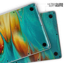 Liquid Abstract Paint V60 - Skin Decal Wrap Kit Compatible with the Apple MacBook Pro, Pro with Touch Bar or Air (11", 12", 13", 15" & 16" - All Versions Available)