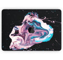 Liquid Abstract Paint V62 - Skin Decal Wrap Kit Compatible with the Apple MacBook Pro, Pro with Touch Bar or Air (11", 12", 13", 15" & 16" - All Versions Available)