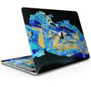 Liquid Abstract Paint V65 - Skin Decal Wrap Kit Compatible with the Apple MacBook Pro, Pro with Touch Bar or Air (11", 12", 13", 15" & 16" - All Versions Available)