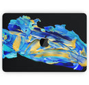 Liquid Abstract Paint V65 - Skin Decal Wrap Kit Compatible with the Apple MacBook Pro, Pro with Touch Bar or Air (11", 12", 13", 15" & 16" - All Versions Available)