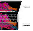 Liquid Abstract Paint V73 - Skin Decal Wrap Kit Compatible with the Apple MacBook Pro, Pro with Touch Bar or Air (11", 12", 13", 15" & 16" - All Versions Available)