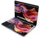 Liquid Abstract Paint V80 - Skin Decal Wrap Kit Compatible with the Apple MacBook Pro, Pro with Touch Bar or Air (11", 12", 13", 15" & 16" - All Versions Available)