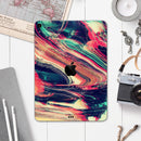 Liquid Abstract Paint Remix V10 - Full Body Skin Decal for the Apple iPad Pro 12.9", 11", 10.5", 9.7", Air or Mini (All Models Available)