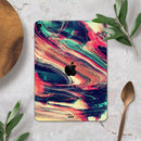 Liquid Abstract Paint Remix V10 - Full Body Skin Decal for the Apple iPad Pro 12.9", 11", 10.5", 9.7", Air or Mini (All Models Available)