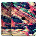 Liquid Abstract Paint Remix V10 - Full Body Skin Decal for the Apple iPad Pro 12.9", 11", 10.5", 9.7", Air or Mini (All Models Available)