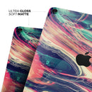 Liquid Abstract Paint Remix V10 - Full Body Skin Decal for the Apple iPad Pro 12.9", 11", 10.5", 9.7", Air or Mini (All Models Available)