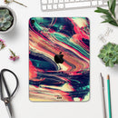 Liquid Abstract Paint Remix V10 - Full Body Skin Decal for the Apple iPad Pro 12.9", 11", 10.5", 9.7", Air or Mini (All Models Available)