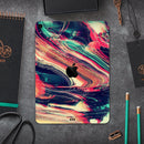 Liquid Abstract Paint Remix V10 - Full Body Skin Decal for the Apple iPad Pro 12.9", 11", 10.5", 9.7", Air or Mini (All Models Available)