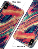 Liquid Abstract Paint Remix V10 - iPhone X Clipit Case
