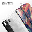Liquid Abstract Paint Remix V10 - iPhone X Swappable Hybrid Case
