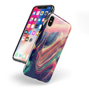 Liquid Abstract Paint Remix V10 - iPhone X Swappable Hybrid Case
